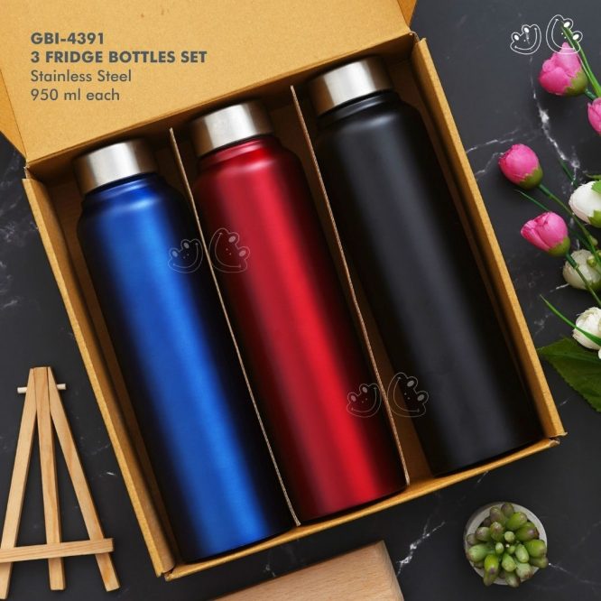 GBI-4391 Fridge Stainless Steel Bottles Gift Set