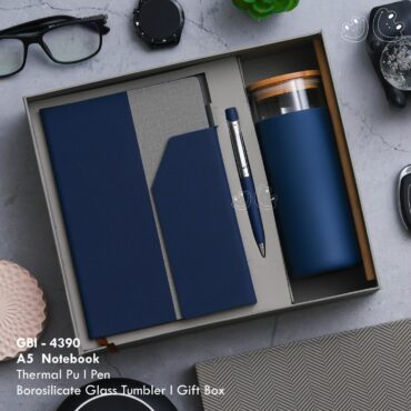 GBI-R4390 Tumbler, Notebook & Pen Gift Set