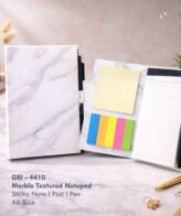 GBI-4410 Marble Notepad with Sticky Notes & Pen