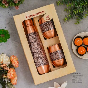 GBI-4166 99% Copper Bottle & Glass Gift Set