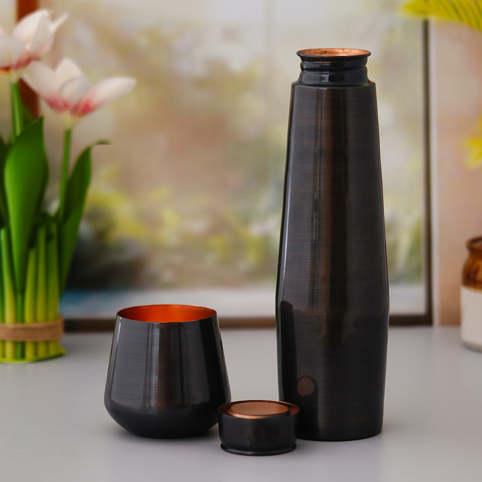 GBI-4172 99% Copper Bottle & 4 Glasses Gift Set