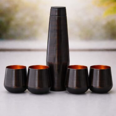 GBI-4172 99% Copper Bottle & 4 Glasses Gift Set
