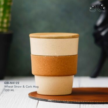GBI-4122 Wheat Straw & Cork Mug