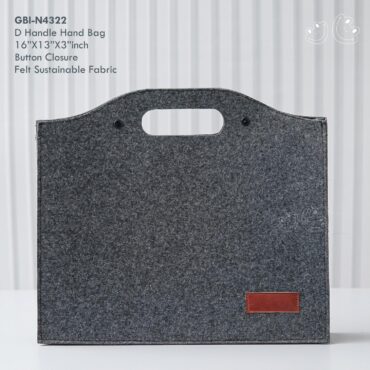 GBI-4322 Recycled Felt D Handle Hand Bag