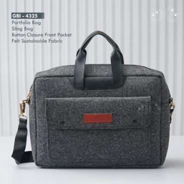 GBI-4325 Recycled Felt Portfolio Bag