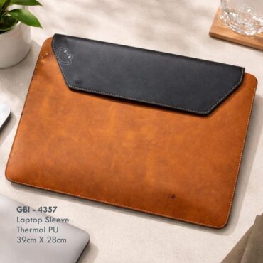 GBI-R4357 Vegan Leather Laptop Sleeve Cum Document Holder