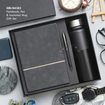 GBI-4383 Pen, Notebook & Bottle Gift Set