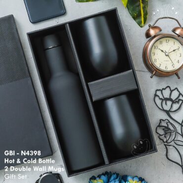 GBI-4398 Hot & Cold Bottle & Mugs Gift Set