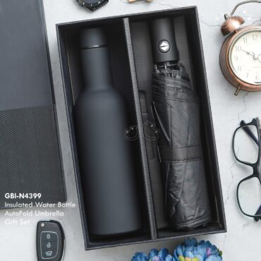 GBI-4399 Hot & Cold Bottle & Umbrella Gift Set
