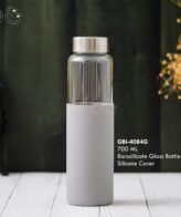 GBI-4084 Borosilicate Glass Water Bottle with Silicone Cover