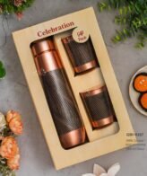 Copper Bottle With Glasses GBI-4167