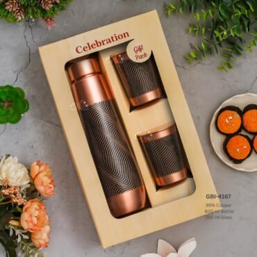 Copper Bottle With Glasses GBI-4167