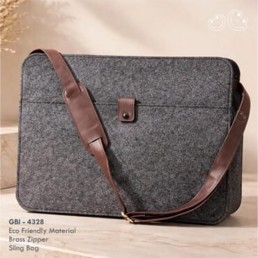 GBI-4328 Brass Zipper Sling Bag