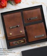 GBI-4372 Wallet, Card Holder, Notepad & Keychain Set
