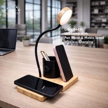 LED Lamp with Pen Stand & Mobile Stand with Wireless Charging GBI-4445