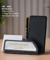 MS Desktop {Mobile Stand - Visiting Card Holder - Pen Stand - Slip Pad} (GBI-4605)